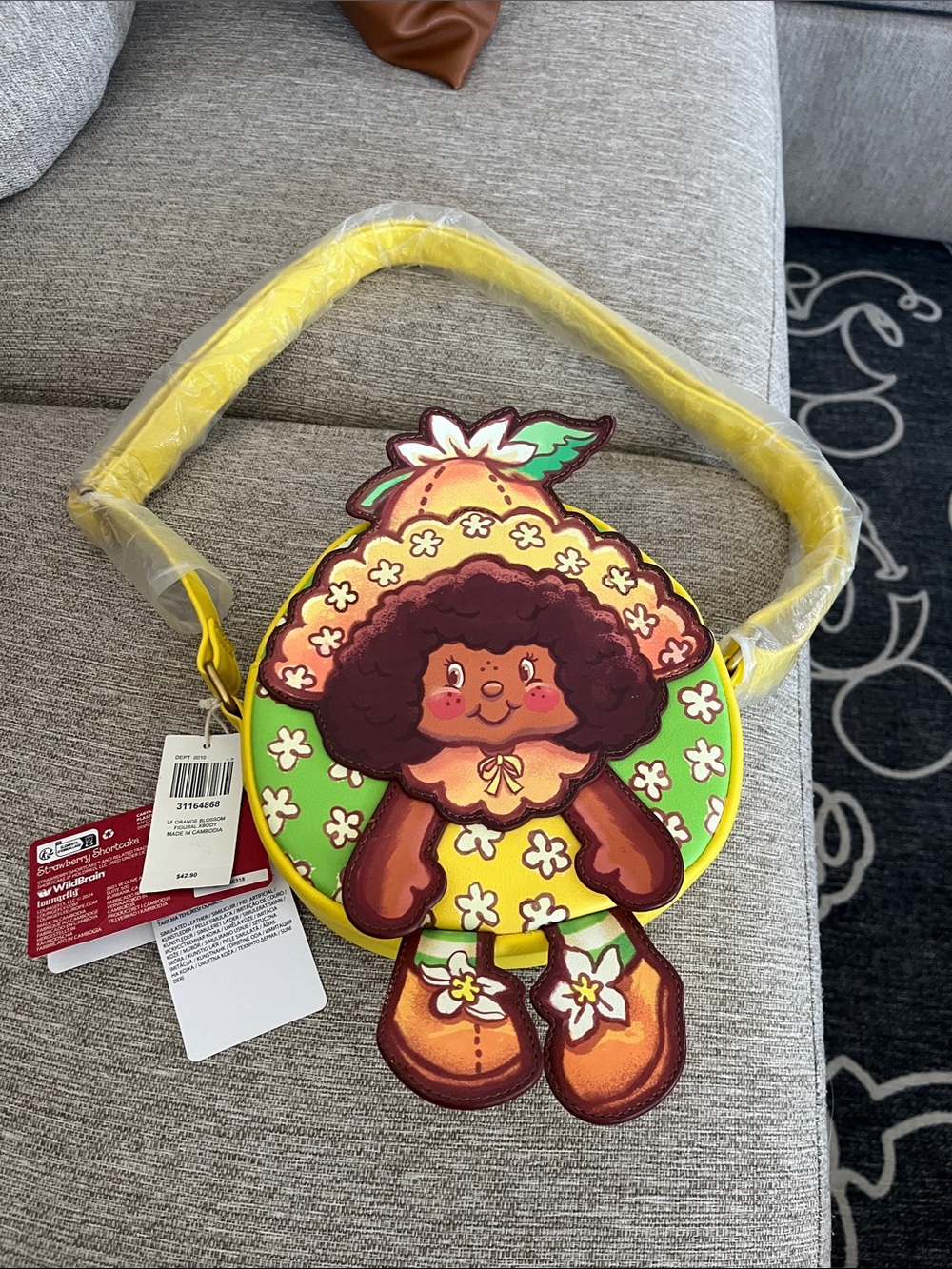 Loungefly Strawberry Shortcake- orange blossom Crossbody Bag